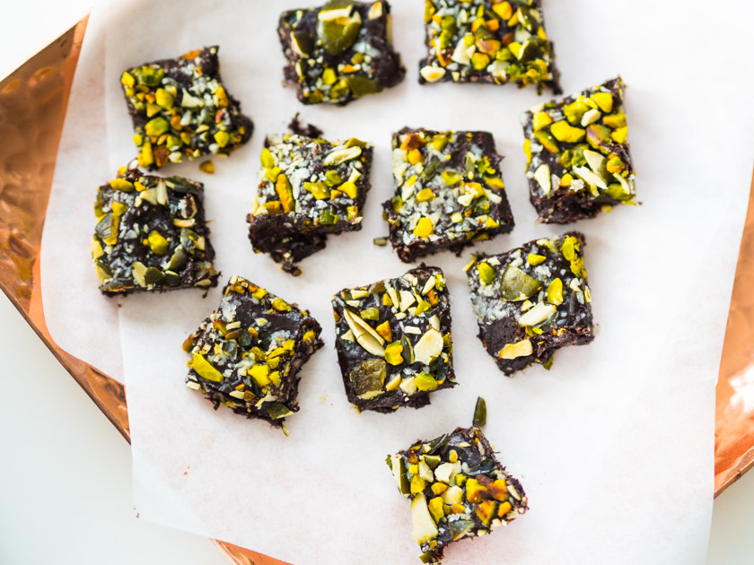 Gesunde Clean Eating Kekse - Schoko Fudge mit Fleur de Sel