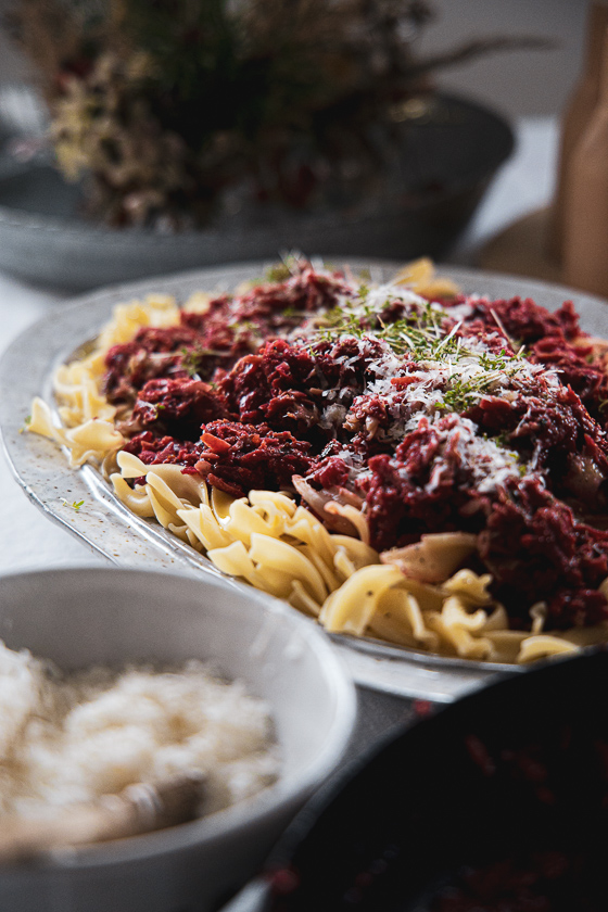 Wurzelgemüse Bolognese